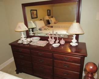 Solid cherry dresser