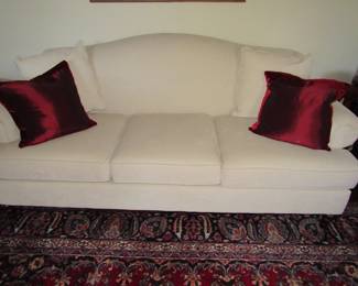 Clean plush sofa