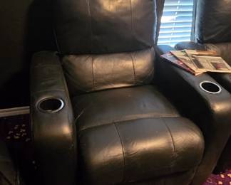 Leather recliner