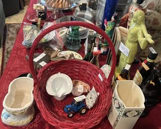 Red Basket, Blue Bottle