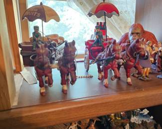 Cast Iron Wagons and Horses