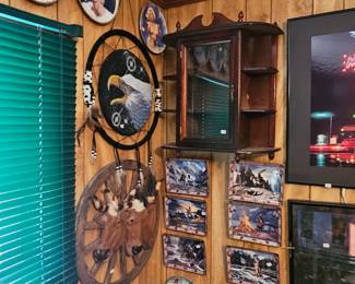 Curio Cabinet and Native American Collectibles