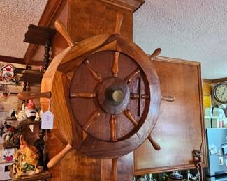 Ships Wheel Cabinet