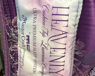 #227 Heavenly Mastercraft Queen bed with box spring $45.00