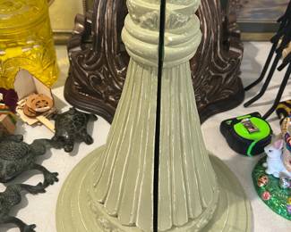 #108 Wood sage pair of sconces 16" $48.00
