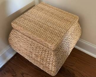 #39 storage basket, hand woven 19x19x18 $30.00