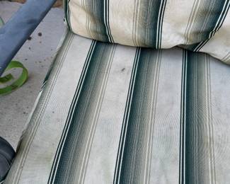 #57 2 Aluminum outdoor chairs as is some staining $150.00