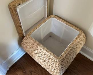 #39 storage basket, hand woven 19x19x18 $30.00