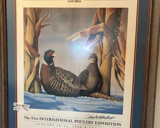 #173 Numbered print Waterfowl 409/3200 26x30 $30.00