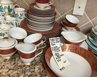 #163 Modern China and Table Institute "Prince George" Japan 37 pieces $100.00