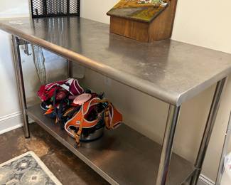 #198 Stainless Steel table 1 shelf 50x48x35 $175.00