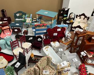 (Doll House furniture is priced separately and can only be purchased at the sale.)