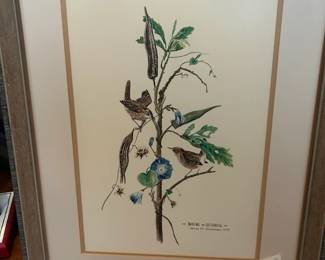 #123 Wrens of October painting by James M Cockerham 1975 $35.00