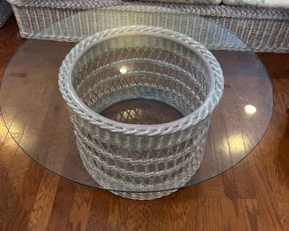 #4 Wicker Coffee table by Henry Link 38x18 $175.00