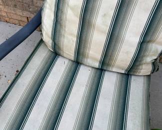 #57 2 Aluminum outdoor chairs as is some staining $150.00