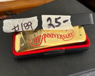 #189 hohner 125th anniversary harmonica $25.00