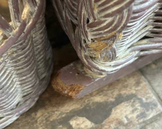 #5 Wicker Rocking chair by Henry Link (as-is some damage) $200.00