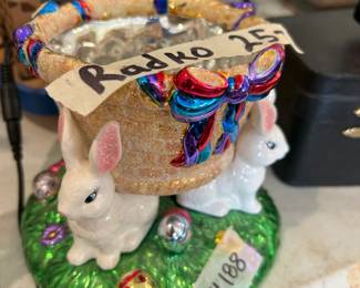 #188 Christopher Radko Easter decoration $25.00