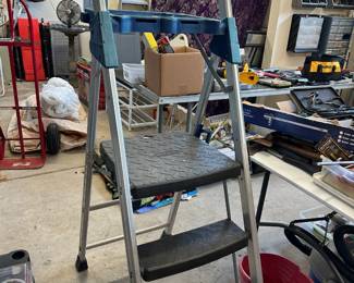 #219 Werner 3 step step stool 62" tall $45.00
