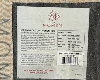 #19 rainbow rug by momeni 3'6" x 5'6" (as-is) $50.00