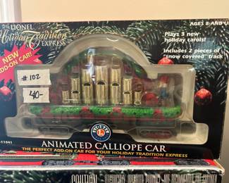 #102 Lionel Holiday Tradition Express G Gauge Add-On 7-11041 Calliope Car $40.00