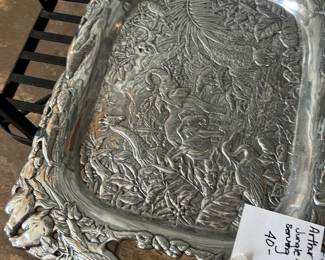 #137 Jungle and Ocean serving tray $40.00