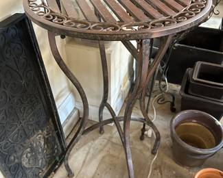 #222 Metal tall table 24x28 $45.00