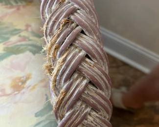 #1 Wicker Sofa by Henry Link 77" long (as-is scratched) $300.00