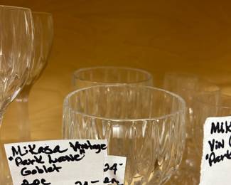 #145 Mikasa Vintage "Park Lane" goblet 2 piece $24.00