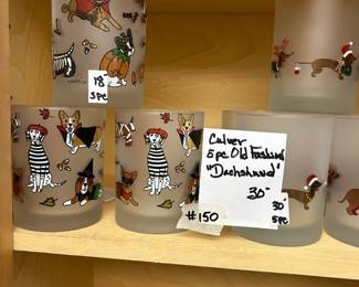 #150 Culver Old Fashion "Dachshund" 5 pieces $30.00