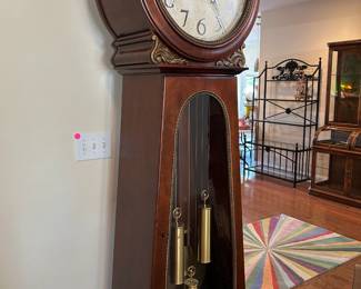 #20 Howard Miller floor clock, Light up, with crank 34x13.5x89 $750.00