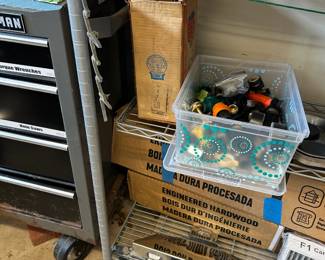 #213 Metal wire shelf 47x17x74 4 shelves 1 short shelf and one hanging shelf $115.00