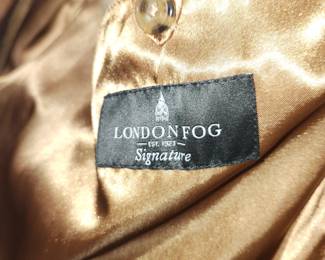 London Fog Men's Signature Wool-Blend Overcoat in the color camel. This classic piece features a single-breasted three-button closure, notched lapels, side welt pockets, and a fully lined interior