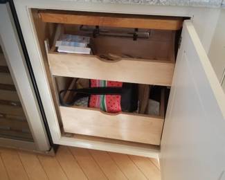 Wood-Mode kitchen feature: pull-out shelves