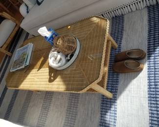 Serena & Lily Salinas rattan coffee table