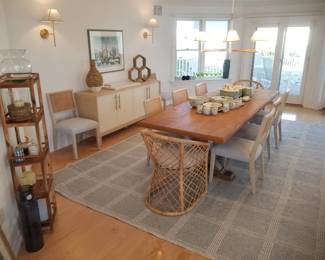 Serena & Lily dining set seats 10