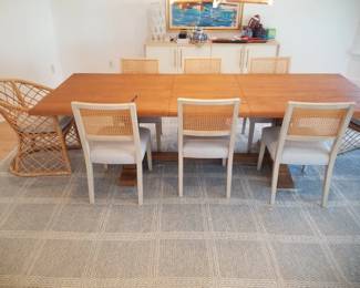 Serena & Lily dining set seats 10 (2 chairs not shown)