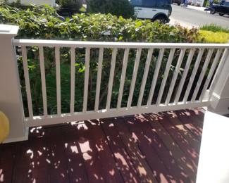 Vinyl railing; decking
