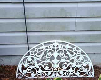 Cast iron garden decor