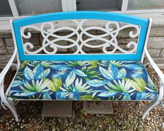Cast iron garden bench