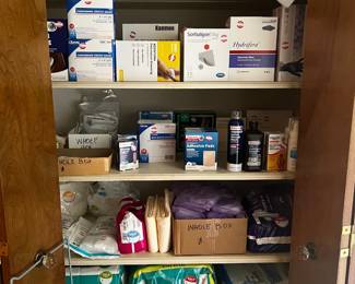 Wide array of first aid and medical supplies