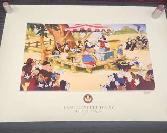 Two Disney Band Concert Today at the Park Character Art Prints