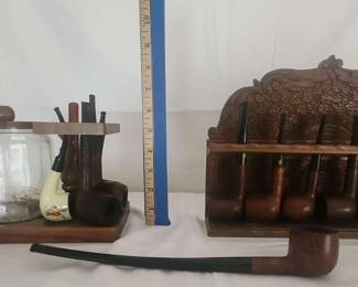 Tobacco Pipes with Stands And Accessories