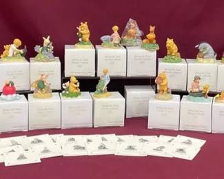 Disney Lenox Winnie The Pooh Thimble Collection