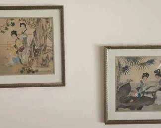 Vintage or mid20thcentury Chinese watercolor