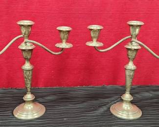 Sterling Silver Candelabras