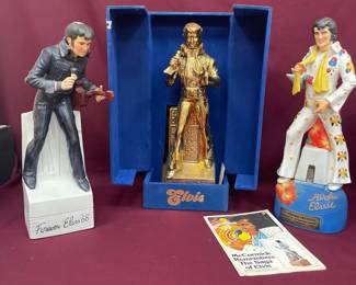 Elvis, McCormick Whisky Decanters Music Boxes