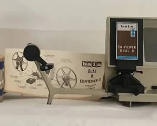 Vintage ViewMaster 8mm Film Equipment Lot Viewers, Reels Baia Dual 8 Ediviewer