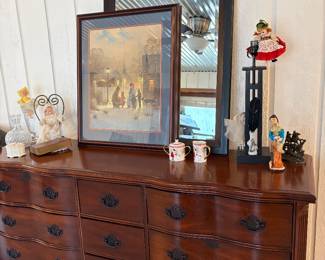 MCM French Provincial Triple Dresser 