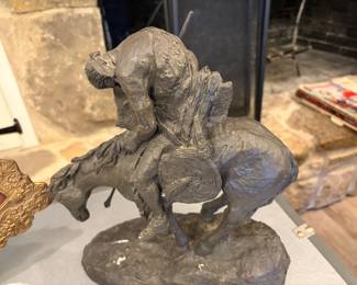 End of the Trail by Daniel Monfort Sculpture 
